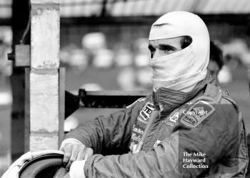 Emerson Fittipaldi, Texaco McLaren M23 V8, on the grid at Brands Hatch, British Grand Prix 1974.
