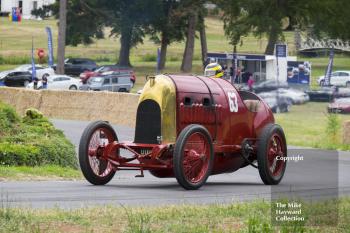 The Beast of Turin, Fiat S76, driven by Duncan Pittaway, Chateau Impney Hill Climb 2015.
