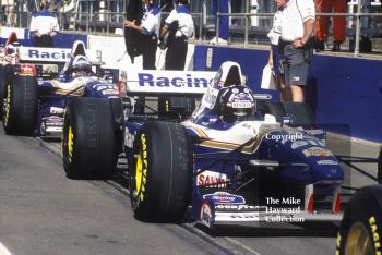 Damon Hill and David Coulthard, Williams FW17, Silverstone, British Grand Prix 1995.