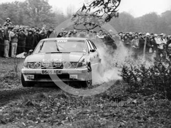 Michael Stuart, Brian Goff, Rover Vitesse, B565 AOX, 1985 RAC Rally, Weston Park, Shropshire.
