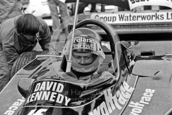 David Kennedy, Theodore Racing Wolf WR4, 1979 Aurora AFX British F1 Championship, Donington Park
