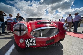 Austin Healey 3000 in the paddock, Silverstone Classic 2010