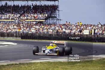 Nelson Piquet, Canon Williams FW11B, British Grand Prix, Silverstone, 1987.
