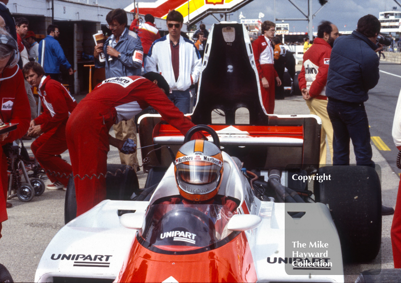 John Watson, McLaren MP4, Silverstone, 1981 British Grand Prix.