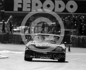 Enzo Calderari/David Sears, Jaguar XJS HE, at Woodcote, Istel Tourist Trophy, European Touring Car Championship, Silverstone, 1984
