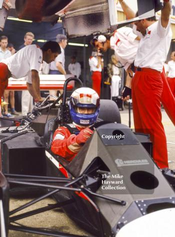 Alain Prost, Marlboro McLaren MP4/3, British Grand Prix, Silverstone, 1987.
