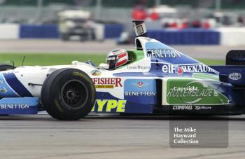Gerhard Berger, Benetton Renault B196, Silverstone, British Grand Prix 1996.
