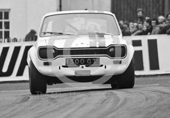 Dave Matthews, Team Broadspeed Castrol Ford Escort, Oulton Park, Rothmans International Trophy meeting 1971.
