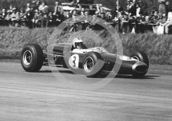 Denny Hulme, Brabham Climax BT11, Silverstone International Trophy, 1966.
