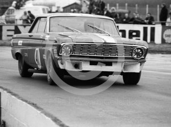 Roy Pierpoint, W J Shaw Ford Falcon, Silverstone International Trophy meeting 1969.
