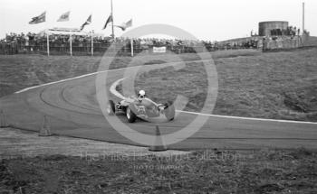 Action at Museum Corner, Loton Park hill climb, 1964.