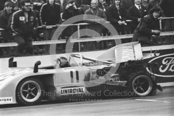 Willi Kauhsen, Porsche 917/10, Silverstone, Super Sports 200 1972.
