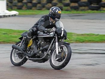 Damon Hill on a 1962 Manx Norton in the Lennox Cup, Goodwood Revival, 1999.