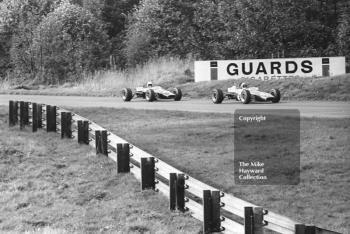 Harry Stiller, Charles Lucas Brabham BT21, Chris Williams, Brabham BT21, Oulton Park, BRSCC ÃÂ£1000 1967.
