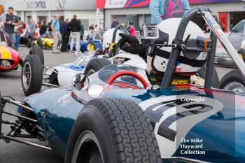 Martin Aubert, Lotus 20, Formula Junior, 2016 Silverstone Classic.
