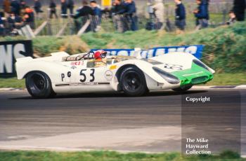 Jo Siffert, Porsche 908, Brands Hatch, BOAC 500, 1969.
