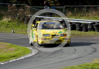 Tim Edwards, Ford Sierra Cosworth, Hagley and District Light Car Club meeting, Loton Park Hill Climb, September 2013.