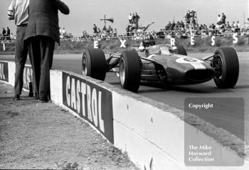 Graham Hill, Lotus 49 R3, at Copse Corner, Silverstone, 1967 British Grand Prix.
