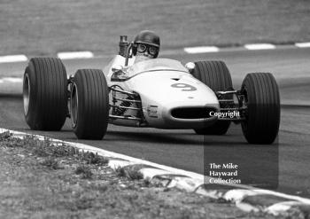 Dave Berry, Frank Lythgoe Racing Brabham BT21B finished 8th, F3 Clearways Trophy, British Grand Prix, Brands Hatch, 1968
