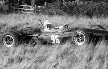 Action at Loton Park Hill Climb, 1967.