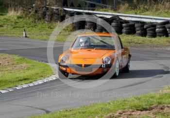 Andrew Russell, Ginetta G15, Hagley and District Light Car Club meeting, Loton Park Hill Climb, September 2013.