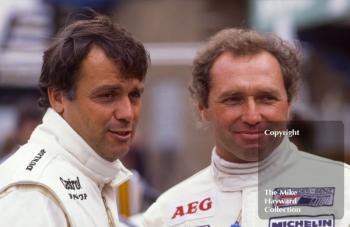 Patrick Tambay and Jochen Mass, Wheatcroft Gold Cup, Donington Park, 1989.

