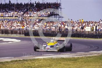 Nigel Mansell, Canon Williams FW11B, British Grand Prix, Silverstone, 1987.
