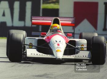 Ayrton Senna, McLaren MP4-6, Silverstone, British Grand Prix 1991.
