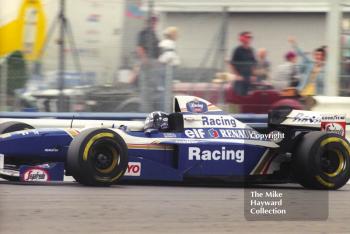 Damon Hill, Williams FW17, Silverstone, British Grand Prix 1995.
