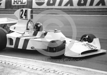 James Hunt, Hesketh 308, Brands Hatch, British Grand Prix 1974.
