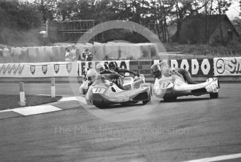 Keith Galtress at the chicane, Donington Park 1980.